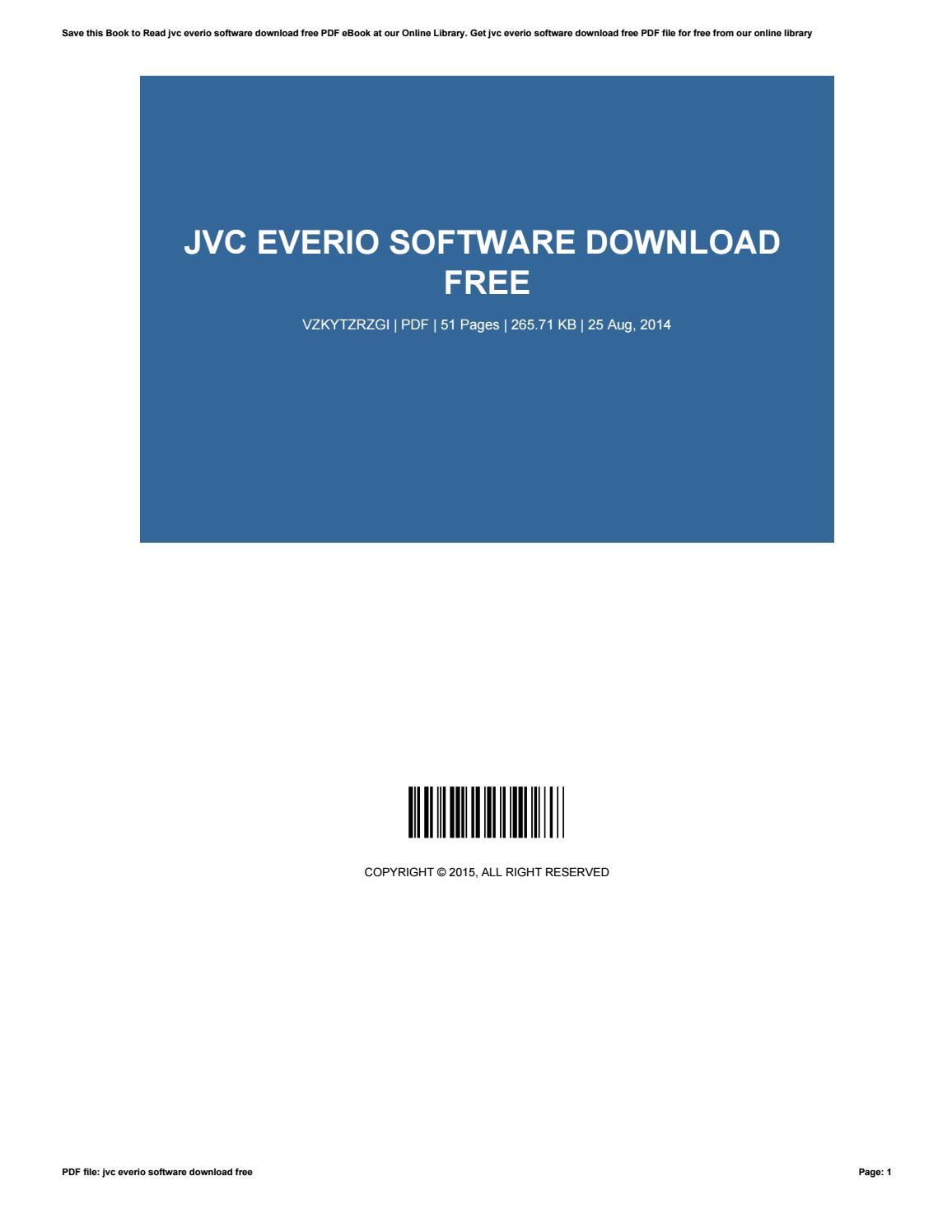 jvc everio software for pc